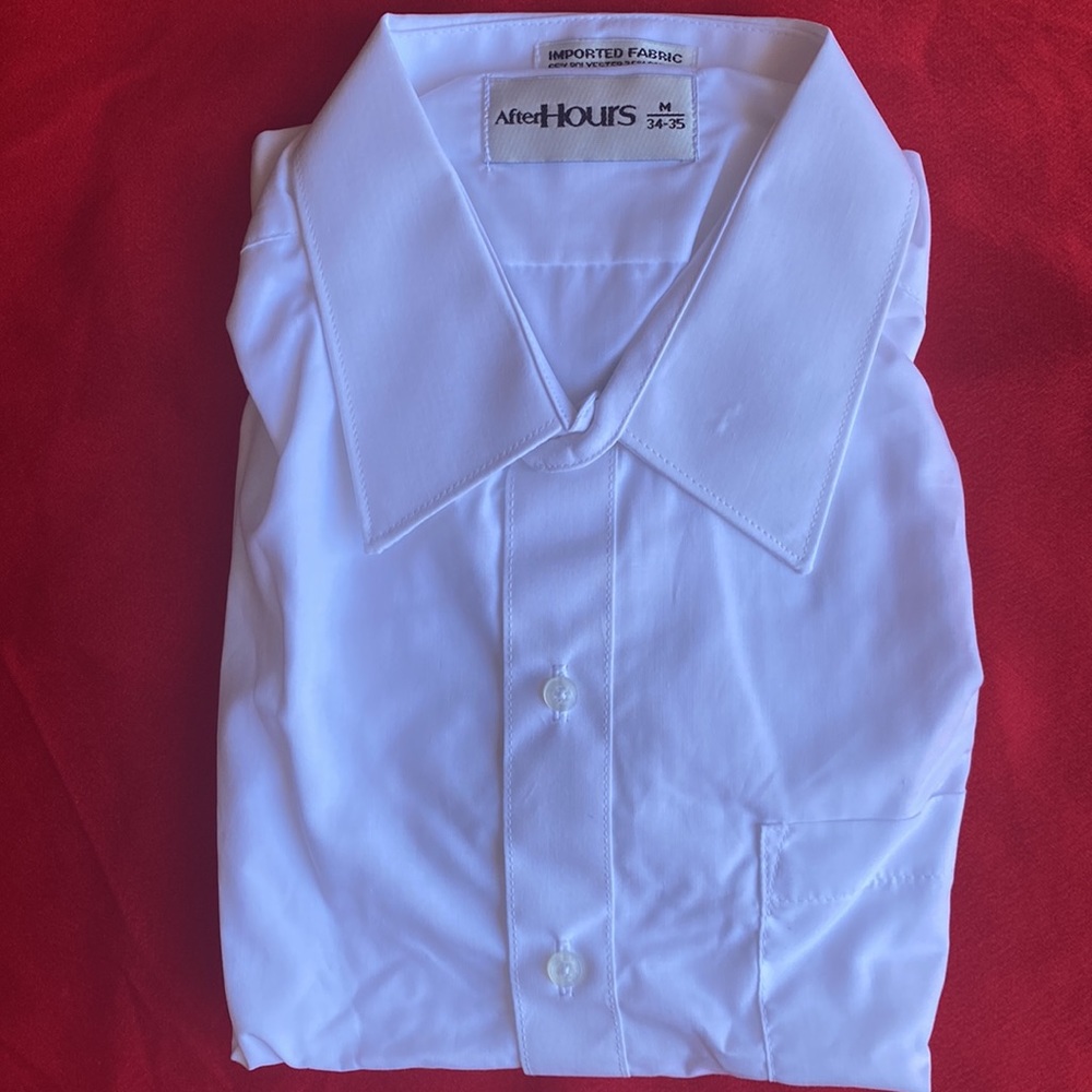Brand new M-5 After Hours tuxedo shirt white for men